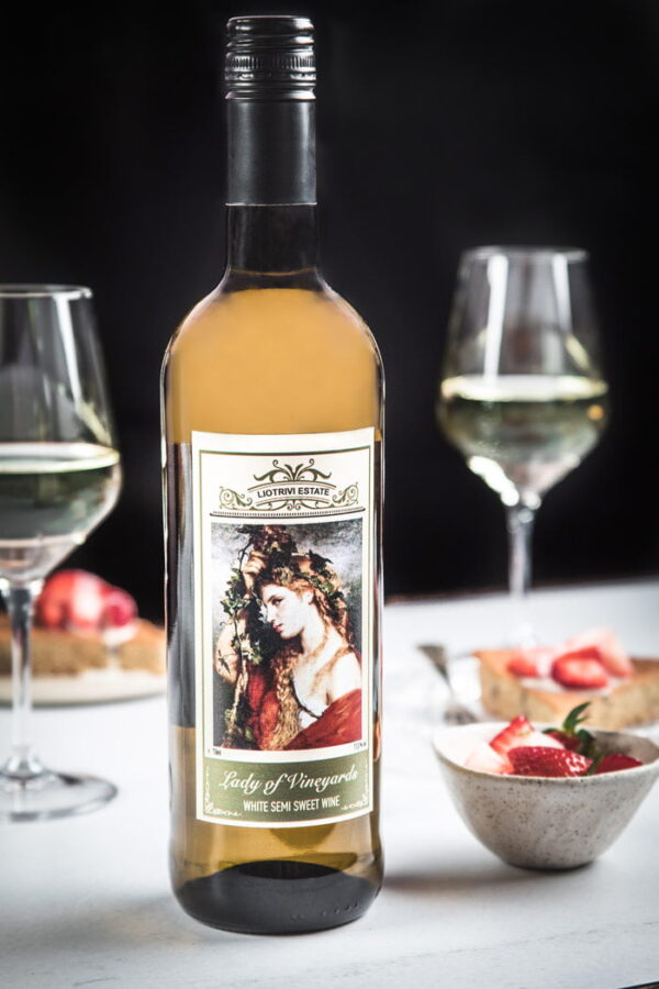 Semisweet White Wine Lady of the Vineyards 750ml Liotrivi SHOP Monemvasia Exceptional high