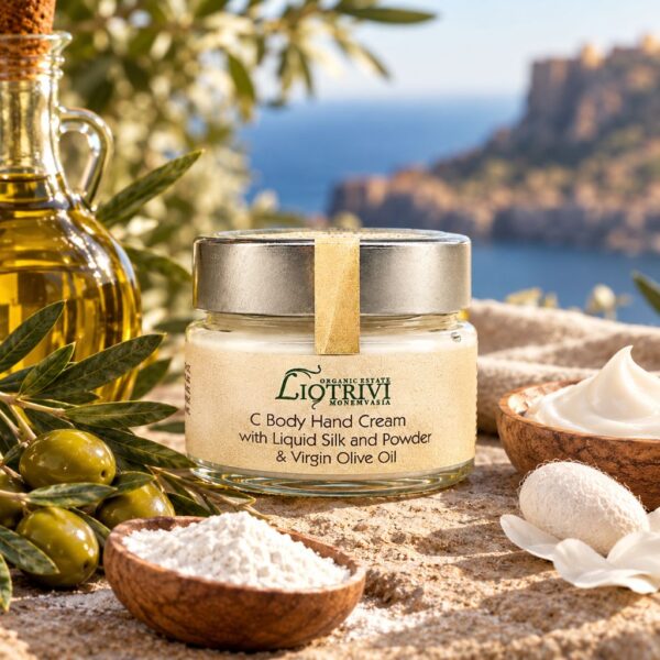 Hand & Body Cream with Liquid Silk & Baby Powder
