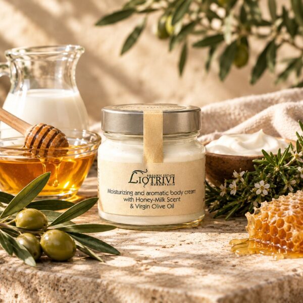 Moisturizing & Aromatic Body Cream with Honey & Milk